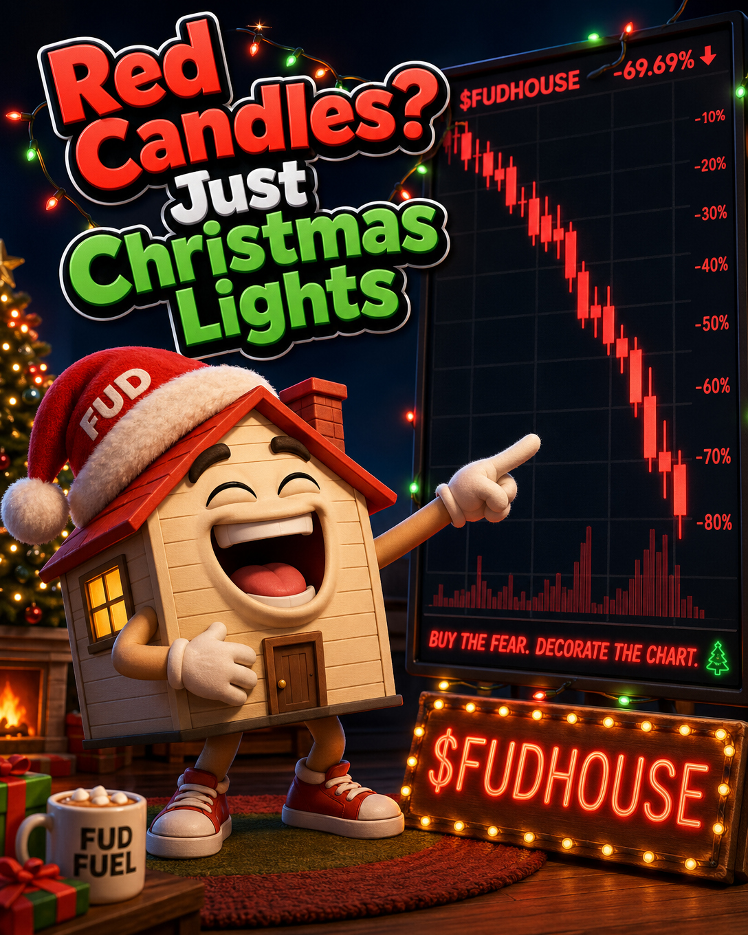Red Candles? Just Christmas Lights